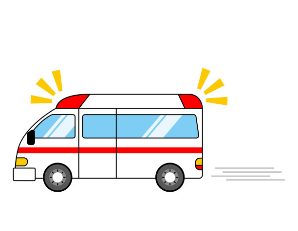 救护车矢量图。紧急运输。图片下载