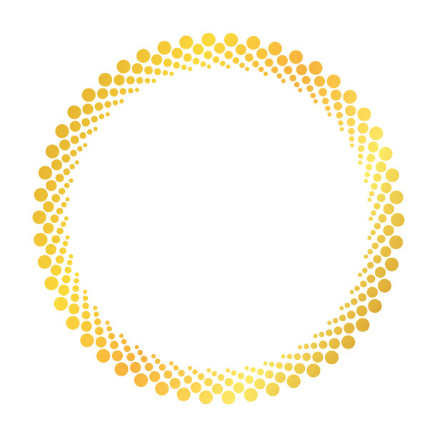 圆形矢量框架-白色背景上的金色圆形横幅图片下载