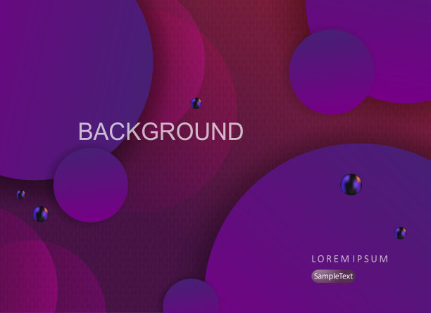 设计与蓝色和紫色梯度圆圈，褶皱的模式图片下载