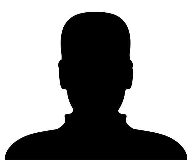 男人的剪影轮廓图片上的白色图片下载