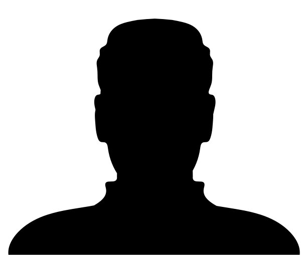 男人的剪影轮廓图片上的白色图片下载