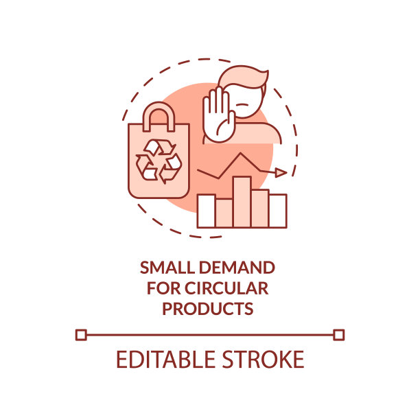 圆形产品需求小，赤陶概念图标图片下载