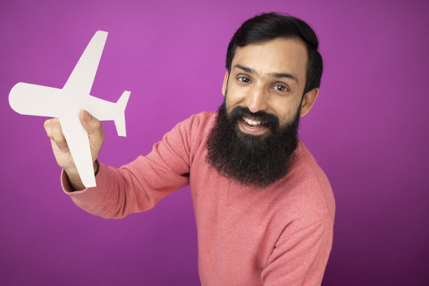 胡子男人的肖像，库存照片图片下载