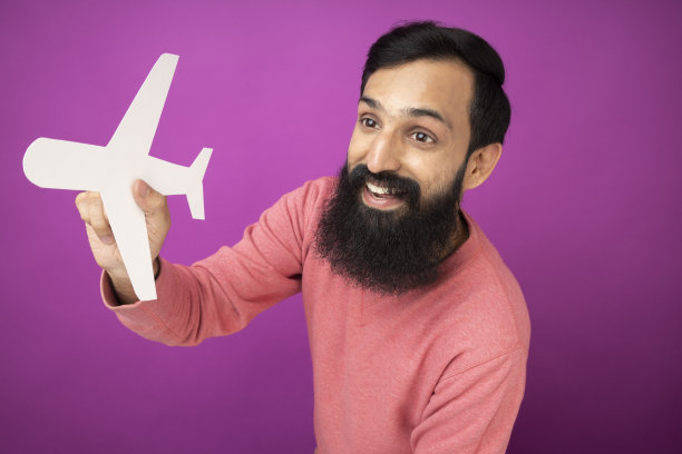 胡子男人的肖像，库存照片图片下载