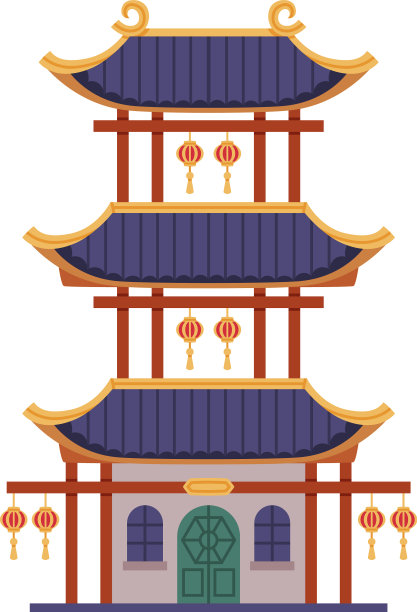 宝塔为中国的多层塔，有多檐图片下载