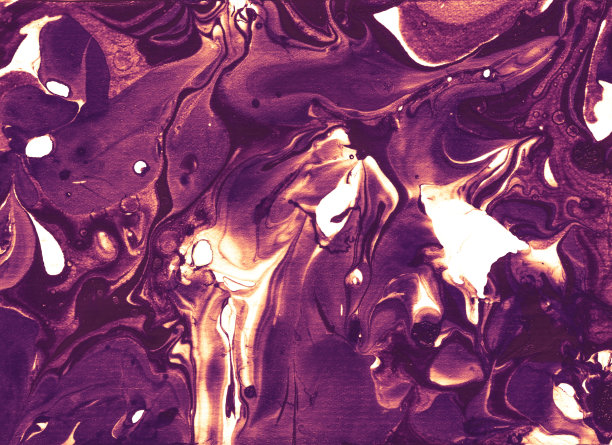 明亮的艺术潮流布，紫色水彩颜料。粉彩现代水彩画扎染，丙烯酸混合流。橙色复古艺术，彩色墨水图形艺术品图片下载