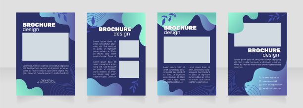 正念训练空白宣传册设计图片下载