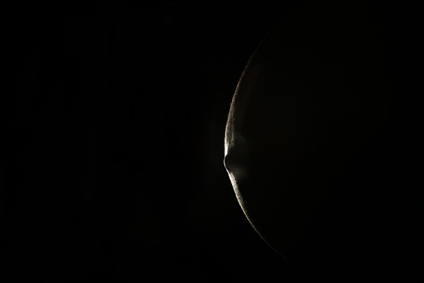 一个孕妇大肚子上的黑色背景，侧影黑白相间图片下载