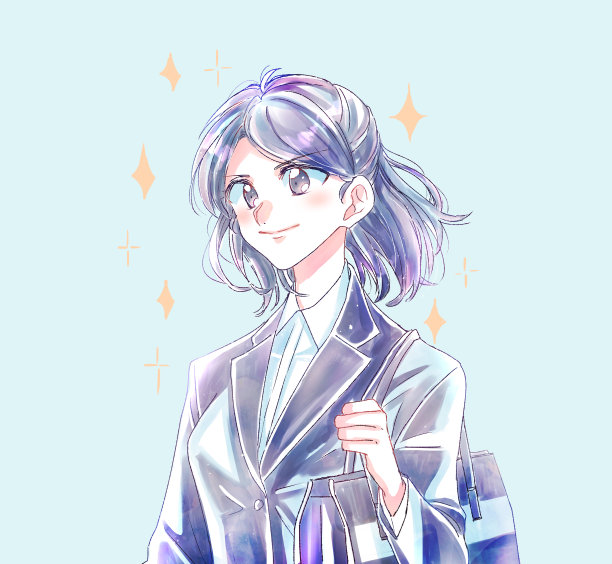 求职女性插图图片下载