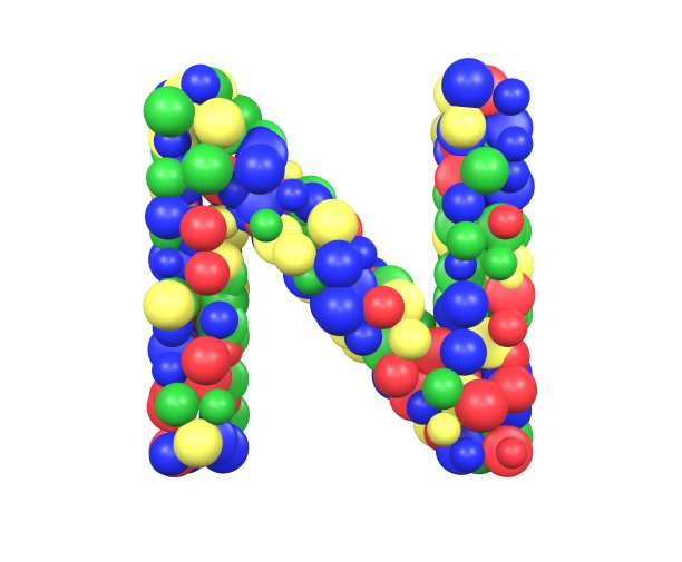 玩具球主题字体图片下载