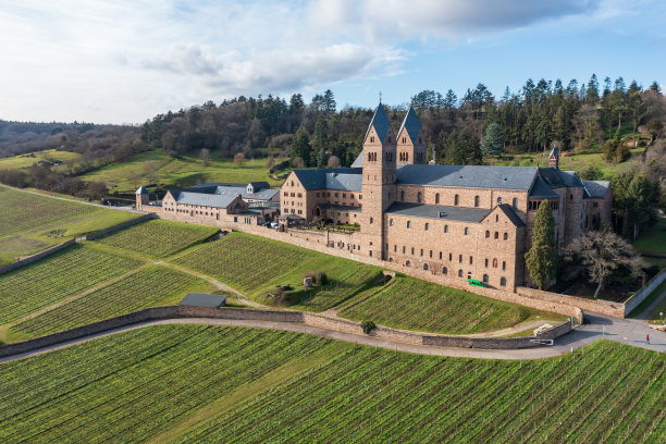 Rüdesheim / Germany附近的圣希尔德加德修道院图片下载