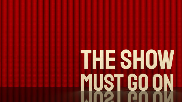 金文演出必须以红幕为背景图片下载