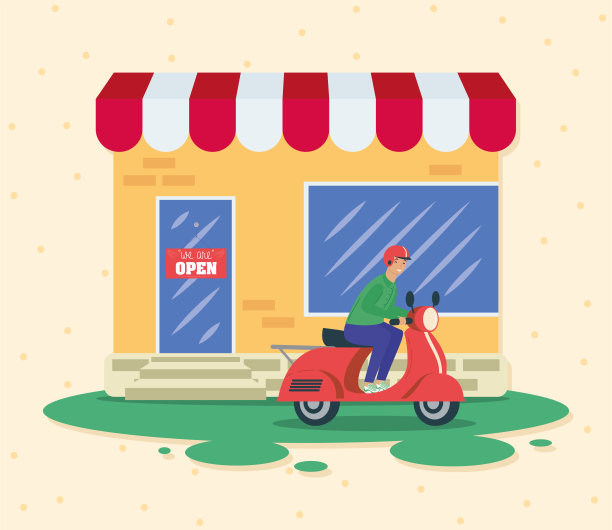 摩托车快递图片下载