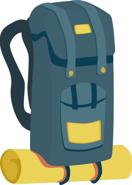 野营背包垫的组成图片下载