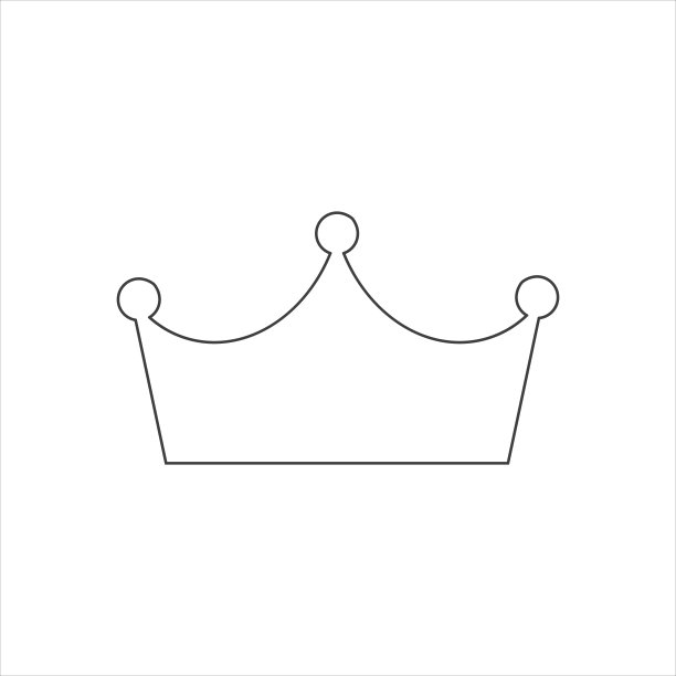 皇冠图标在时尚平面风格孤立在白色背景。皇冠符号为您的网站设计，标志，应用程序，用户界面。矢量插图,EPS10图片下载