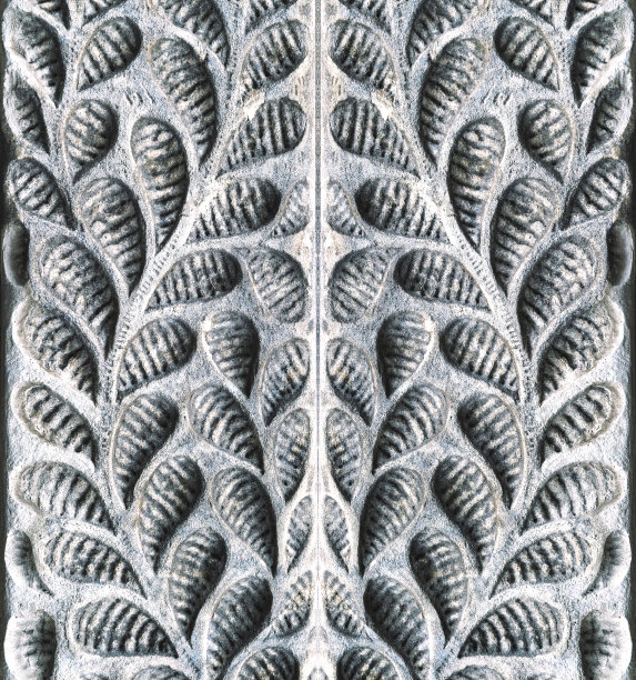 石壁雕花无缝图案图片下载