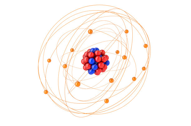 原子结构，3D渲染图片下载