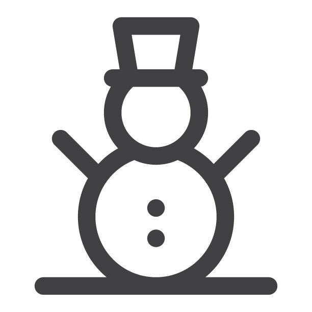 雪人的帽子线图标图片下载