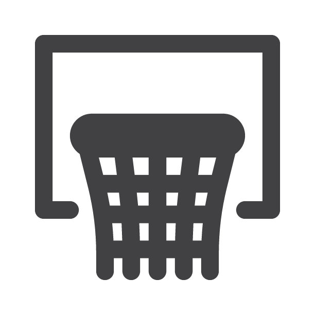 篮球框矢量图标图片下载