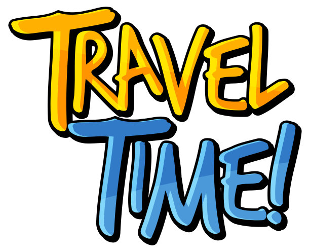 旅行时间排版设计图片下载