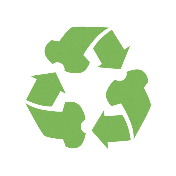 绿色回收标志以服装的形式出现。生态系统概念图片下载