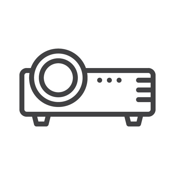 投影仪线条图标图片下载