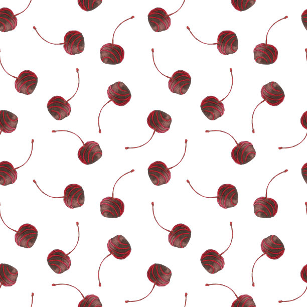 樱桃巧克力无缝图案图片下载