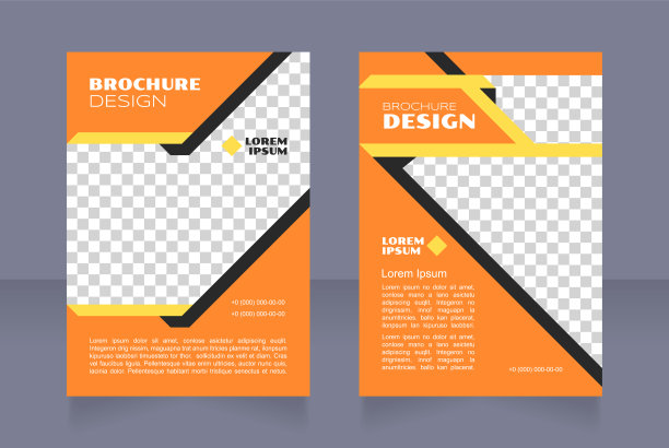 税务专员服务空白宣传册设计图片下载