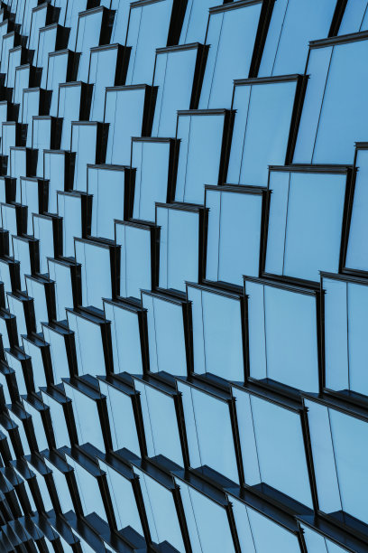 摩天大楼外墙，办公大楼窗户图片下载