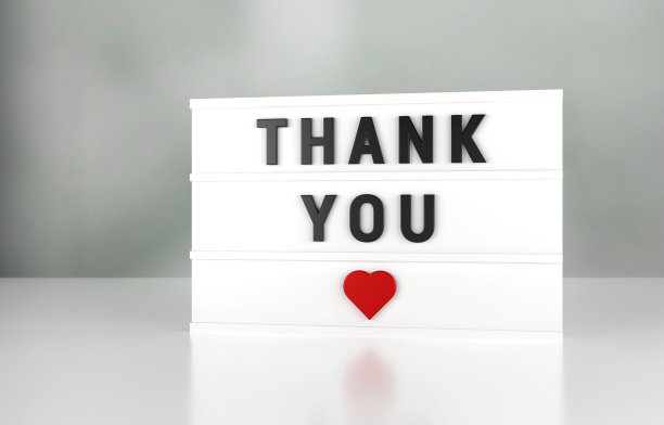 谢谢你在灰色背景上写了白色灯箱图片下载