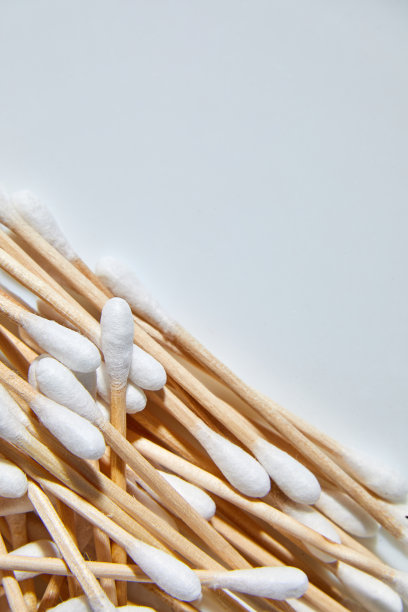 平铺环保棉签、竹签、棉签图片下载