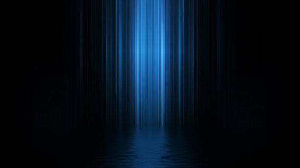 抽象几何辉光霓虹灯背景，技术旗帜。产品展示，场景3D渲染图片下载