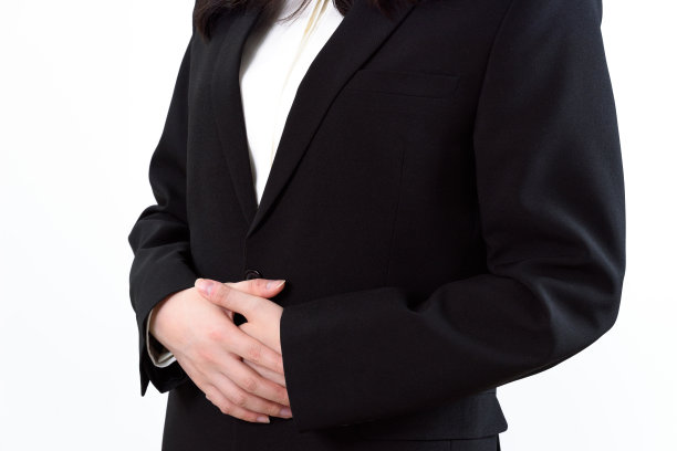 一个穿着西装的韩国女人在做生意。图片下载