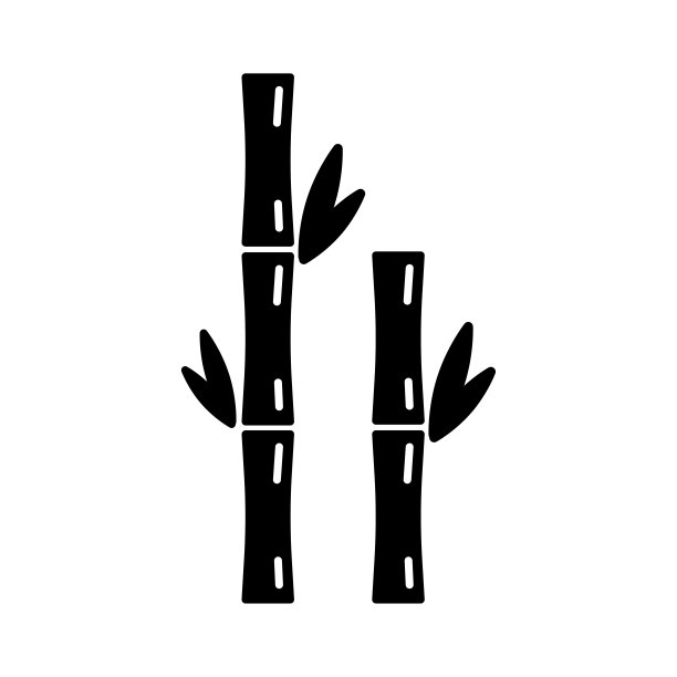 黑色的竹笋。传统的亚洲风格。东方风格。花卉图案。面料质地。矢量插图。股票的形象。图片下载