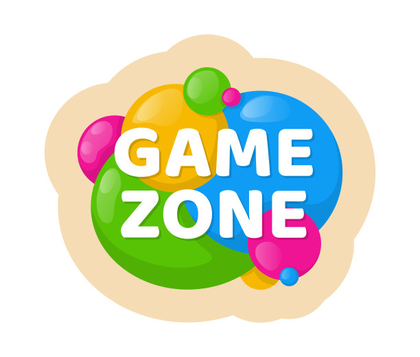 儿童区娱乐孩子气横幅标签贴纸徽章图片下载