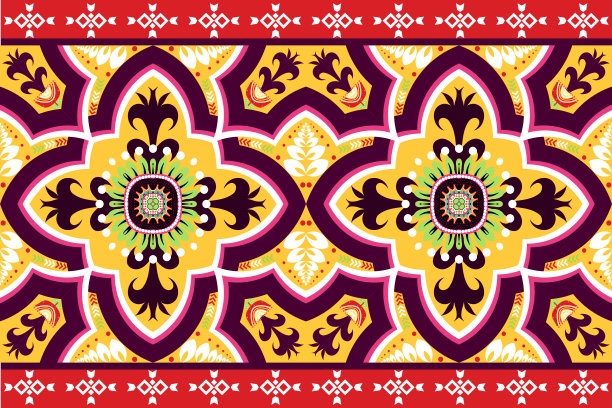 美丽的图形部落几何民族图案。图片下载