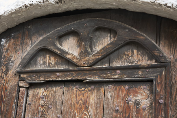 传统的居住村庄Hecho图片下载