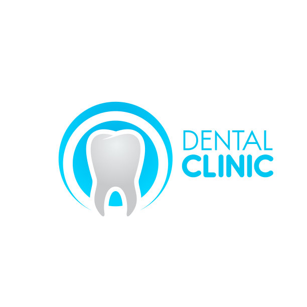 牙科诊所的图标与牙齿牙科图片下载
