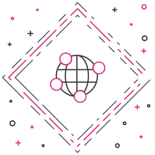 Line全球科技或社交网络图标图片下载