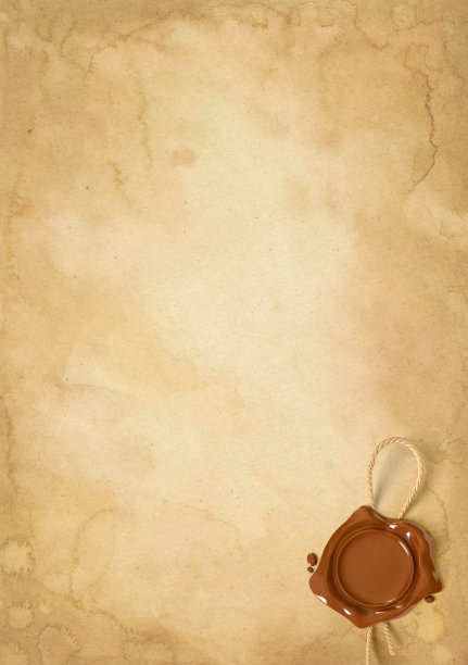 旧纸与蜡封图片下载