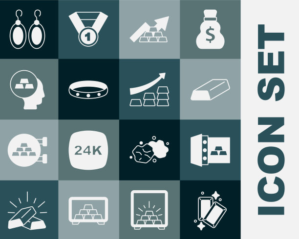 用黄金成长箭环固定金条安全图片下载