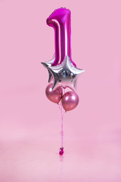 紫红色1号气球图片下载