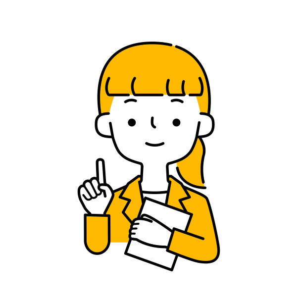 矢量插图的一个女人说着微笑图片下载