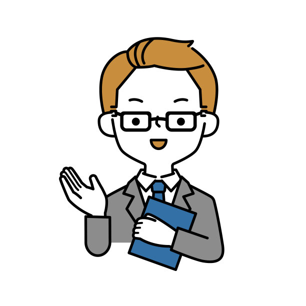 矢量插图的一个商人说着微笑图片下载
