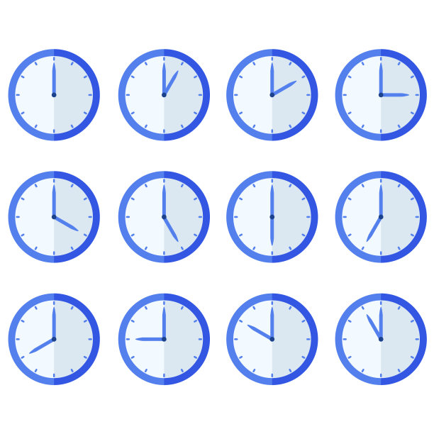 挂钟图标集图片下载