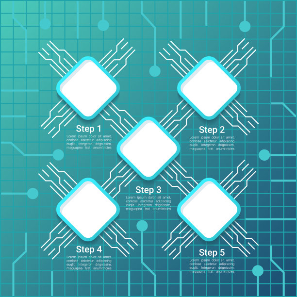 物联网技术信息图表设计模板图片下载