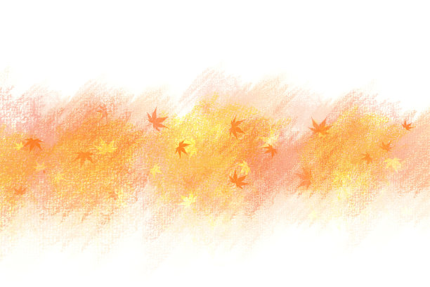 抽象的背景与舞动的枫木和红、橙、黄油彩图片下载