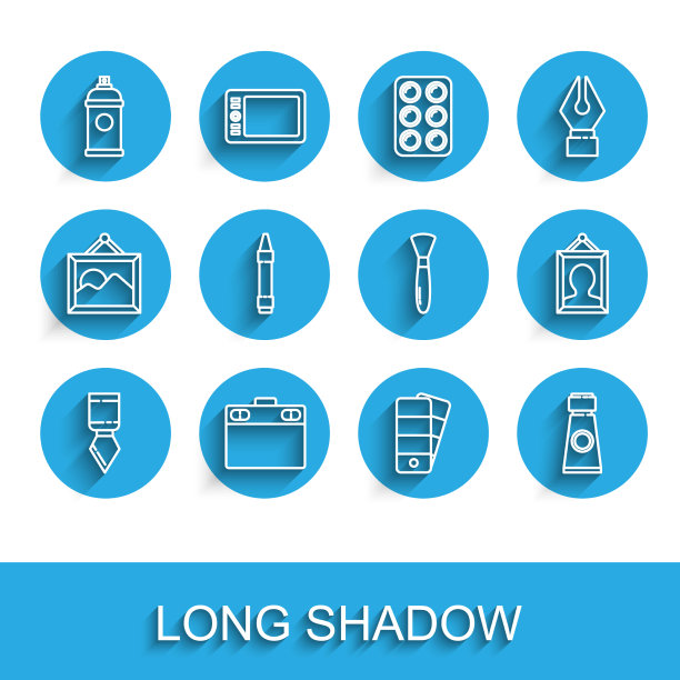 设定线条调色板刀图形平板漆图片下载