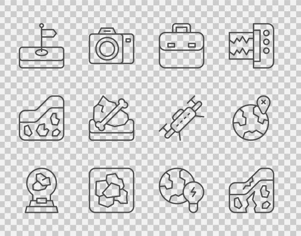 以矿物岩石设置线展图片下载