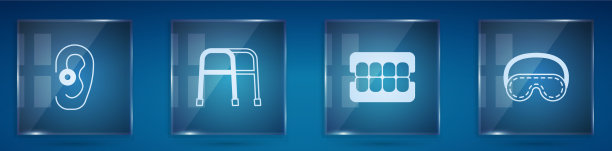 设置助听器助行器假颌和眼睡眠图片下载